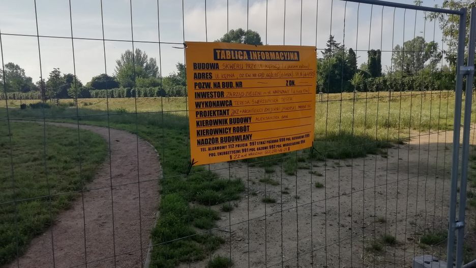 Warszawa. Praga-Północ zyska nowy skwer (fot. Zieleń Warszawska - Facebook)