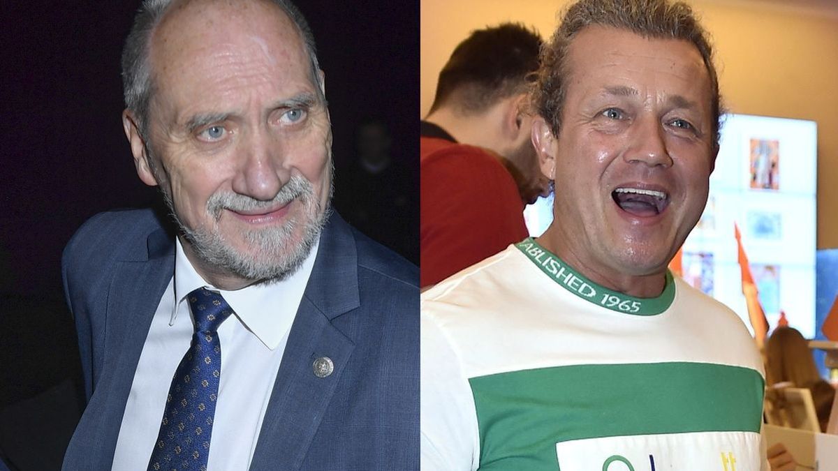 Jarosław Jakimowicz gratuluje Antoniemu Macierewiczowi