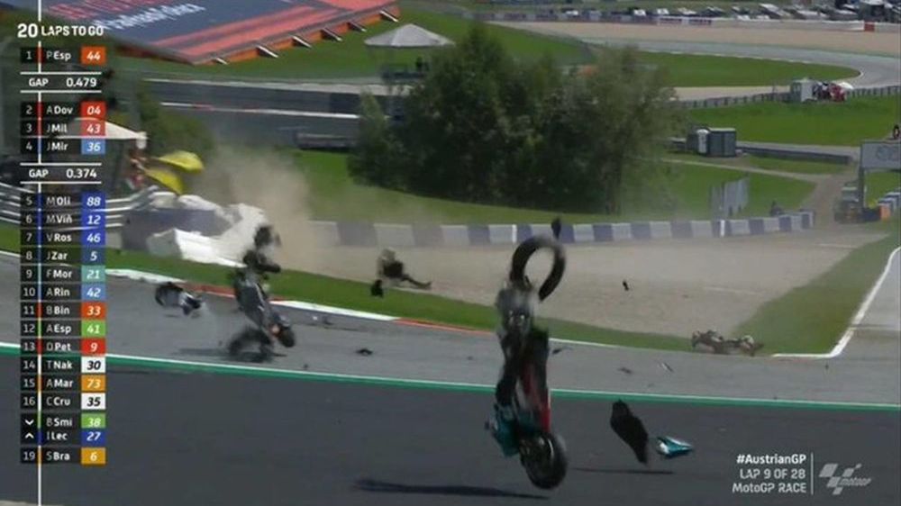 Wypadek podczas GP Austrii