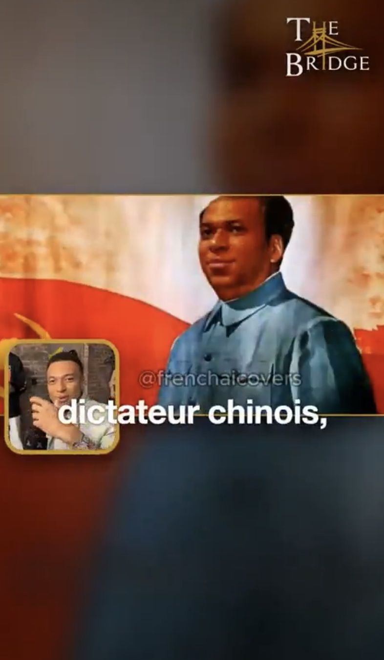 Kylian Mbappe śmieszkuje z mema