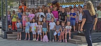 Stary Rynek opanowali najmłodsi. Wszystko z myślą o bezpiecznym początku roku szkolnego