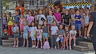 Stary Rynek opanowali najmłodsi. Wszystko z myślą o bezpiecznym początku roku szkolnego