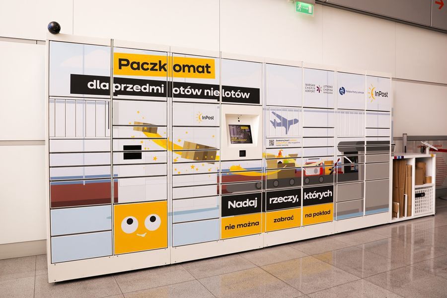 Компанія InPost встановила поштомати у варшавському аеропорту Шопена