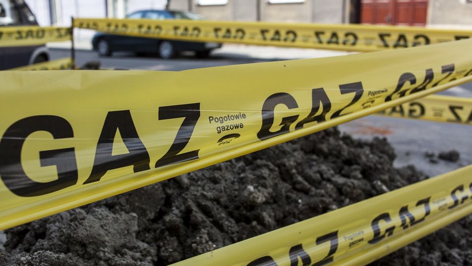 Samoborowo. Służby pracują nam miejscu awarii gazociągu