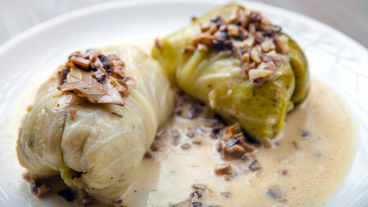 Hołubcie bielkowskie na Wigilię podawane są z sosem grzybowym