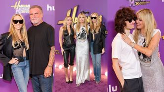 Miley Cyrus na premierze 20-LECIA "Hannah Montana". Na ściance pozowała z liczną familią (ZDJĘCIA)