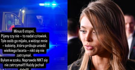 Joanna Opozda pomogła zakrwawionemu mężczyźnie na ulicy. Mówi o znieczulicy: "Byłam w szoku, NIKT się nie zatrzymał. To mnie przeraża"