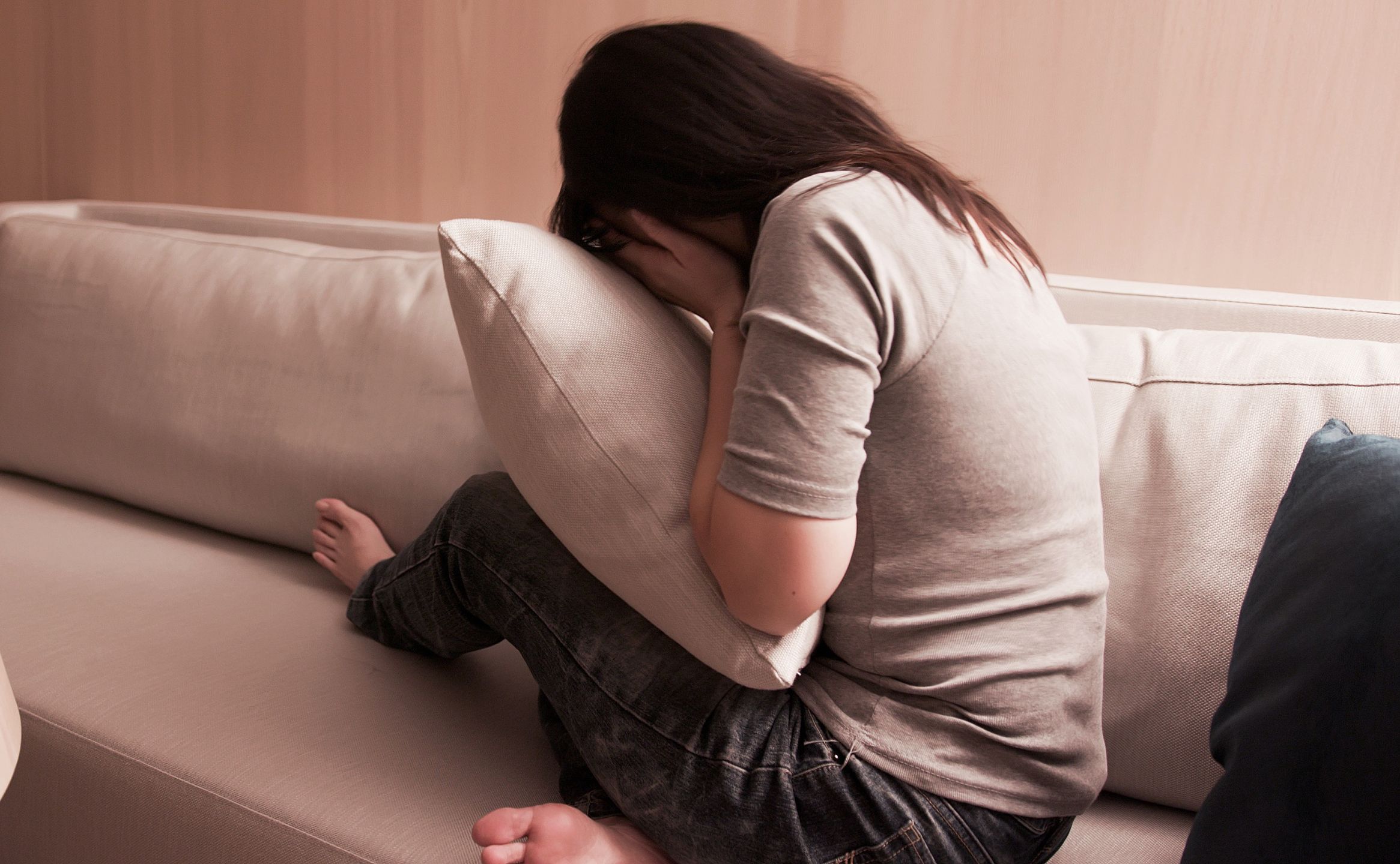 woman feel depressed on sofawoman feel depressed and crying on sofaangry, annoyed, arguing, asia, asian, autism, bad, bullying, conflict, couch, crisis, cry, depressed, depression, despair, disappointment, displeased, emotion, emotional, exhausted, expression, failure, feeling, female, frustrated, frustration, headache, home, living room, negative, night, pain, pensive, people, pillow, problem, sad, sadness, serious, shadow, sofa, sorrow, stress, think, tired, unhappy, upset, woman, worry