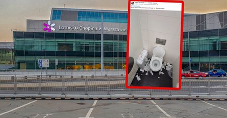 Weszła do WC na lotnisku Chopina. "Jestem zażenowana"
