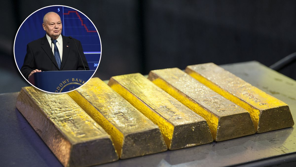 Za prezesury Adama Glapińskiego NBP gromadzi rezerwy złota w niespotykanym tempie