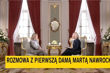 Wywiad pierwszej damy Marty Nawrockiej w TVN24