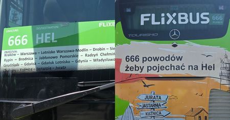 Prowadzą autobus 666. "To bardzo fajny pomysł". Kościół się oburzał