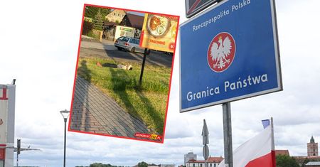 Położył się pod sklepem i zasnął. Poruszenie przy granicy z Niemcami