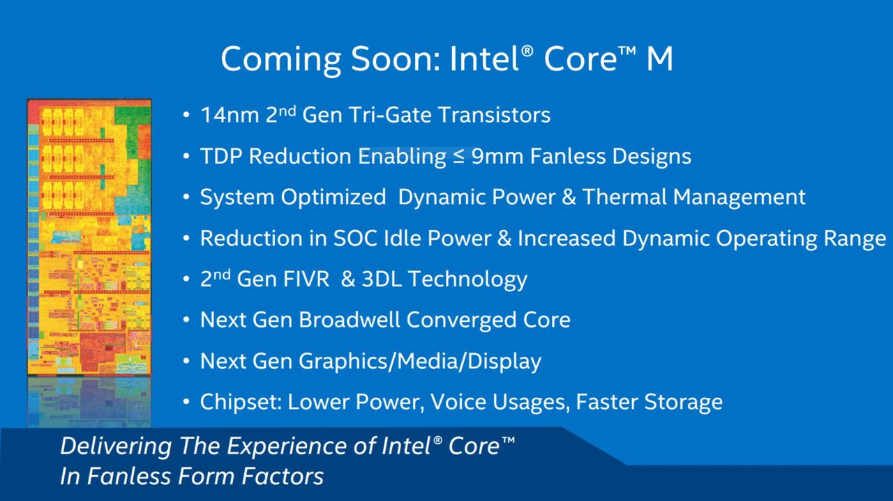 Intel Core M - pierwsze, pasywnie chłodzone Intel Core na horyzoncie