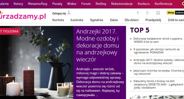 Urzadzamy.pl ma nowe logo i uruchomił newsletter