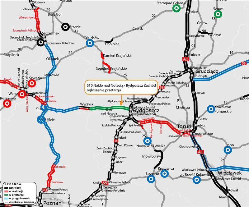 Mapa realizacji inwestycji