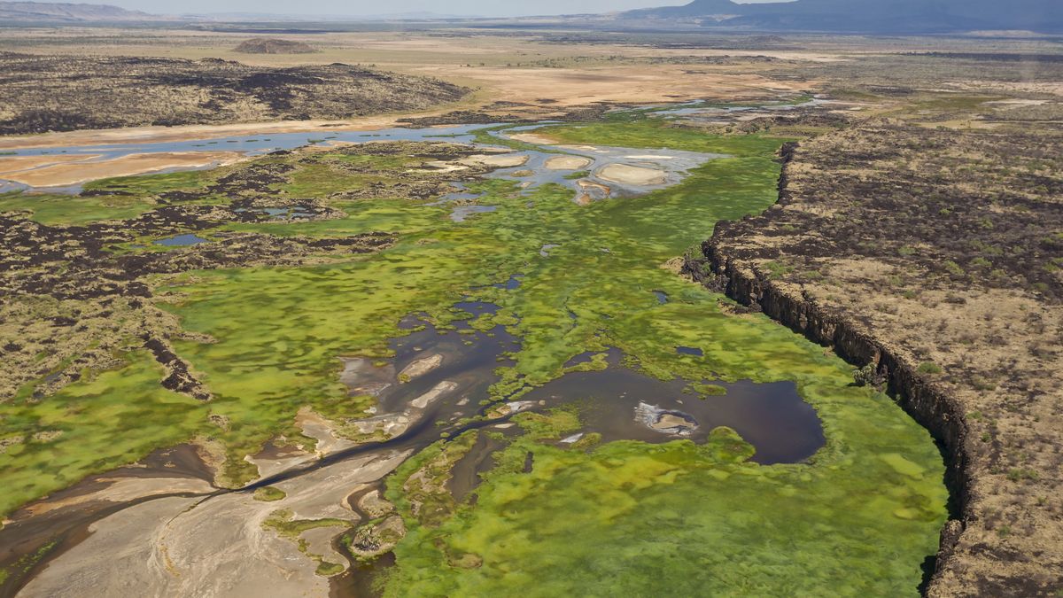 Rzeka Suguta w Wielkiej Dolinie Ryftowej