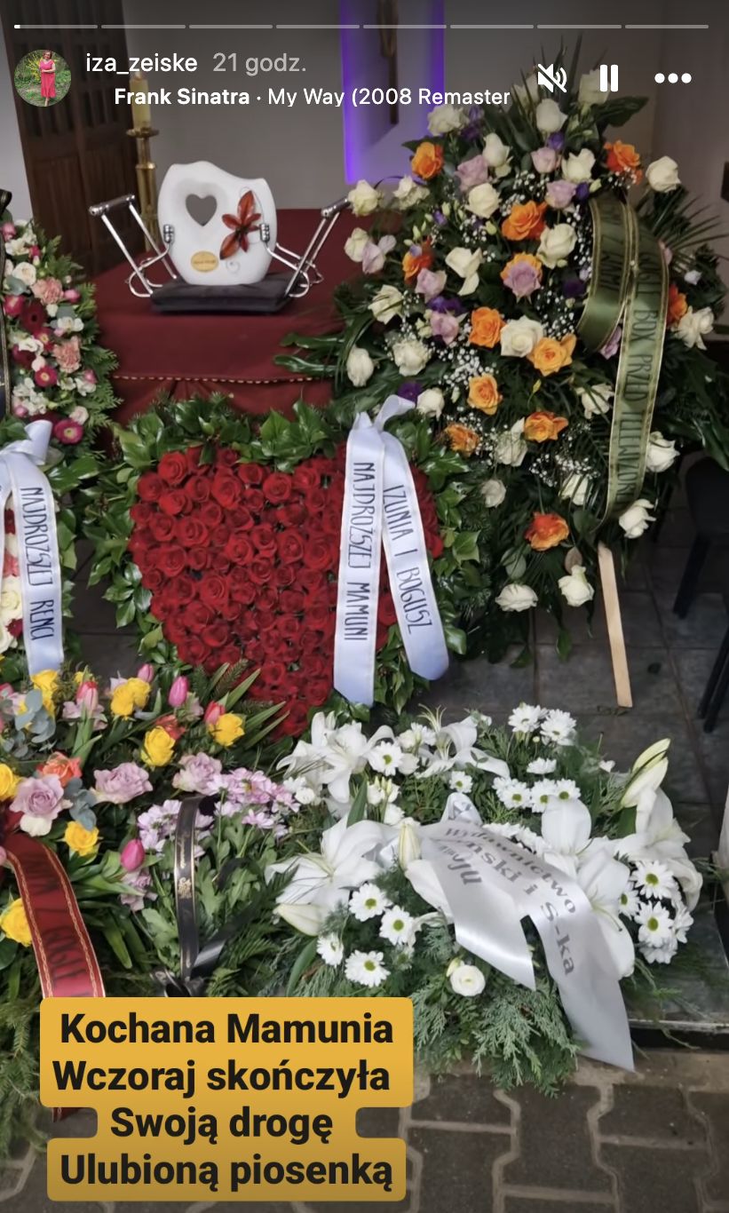 Iza Zeiske pożegnała mamę. Jeden szczegóły szczególnie wzrusza
