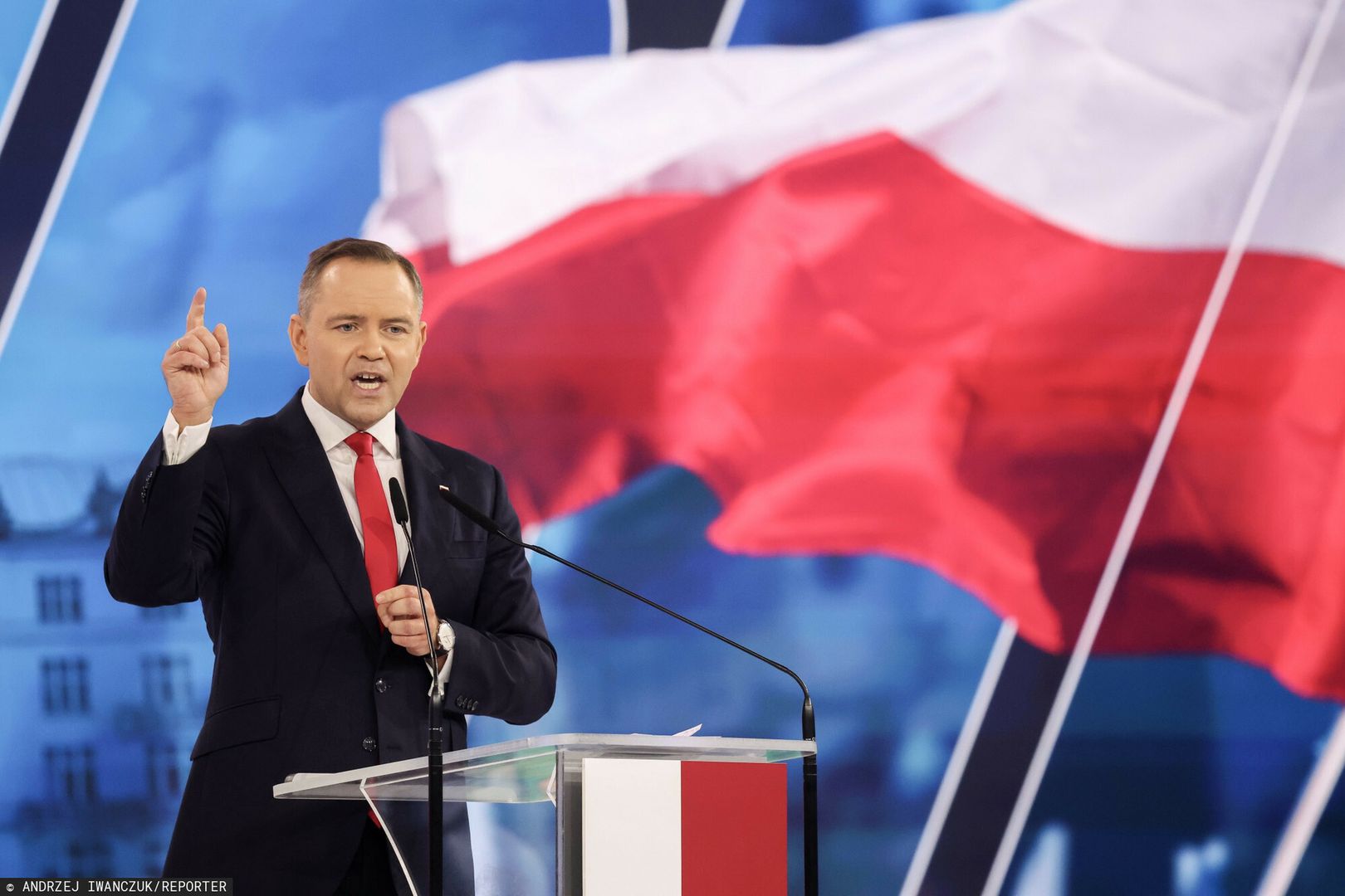 Konwencja programowa Karola Nawrockiego
02.03.2025 Warszawa. Konwencja programowa Karola Nawrockiego. Fot. Andrzej Iwanczuk /REPORTER
n/z: Karol Nawrocki,
Andrzej Iwanczuk/REPORTER