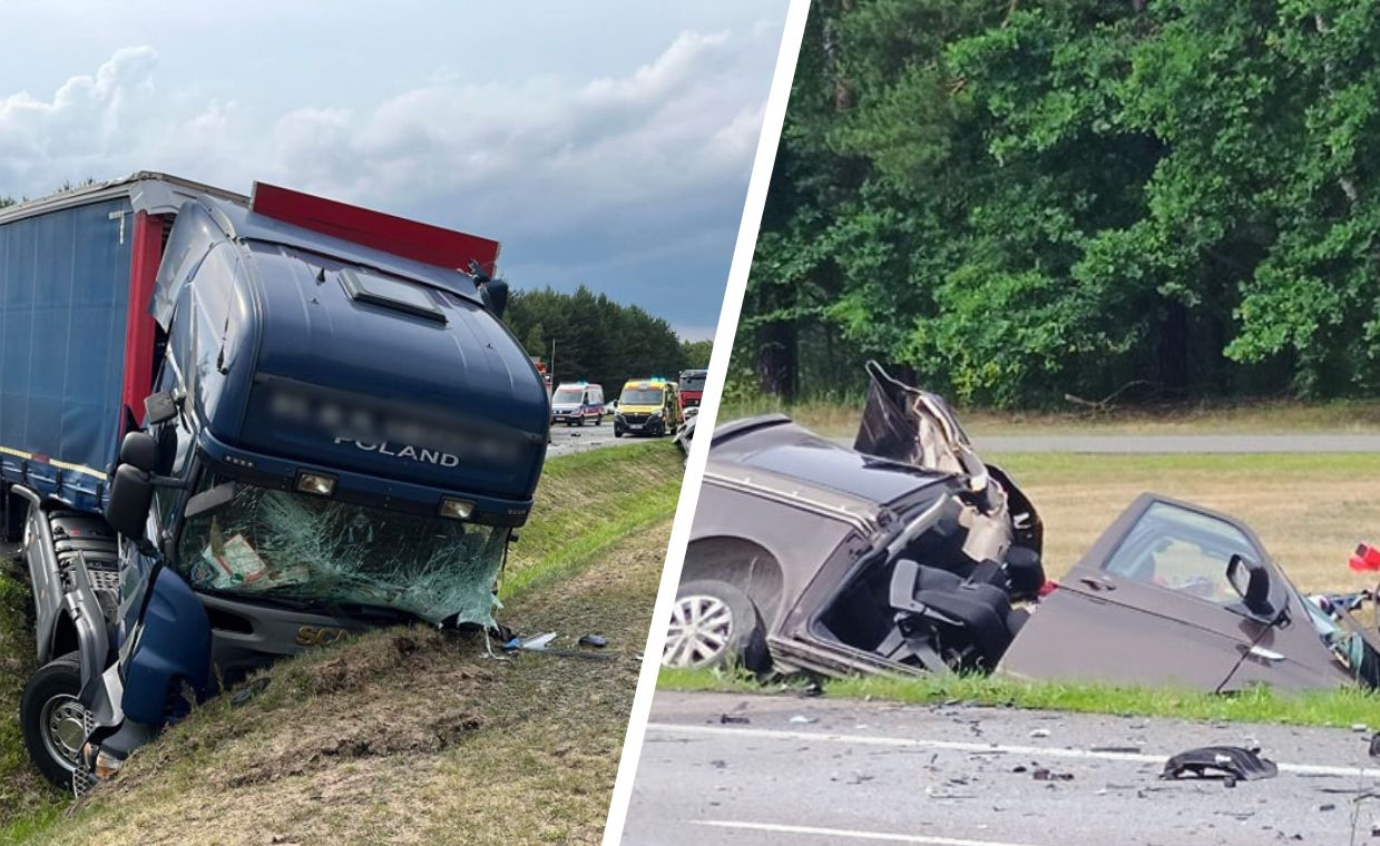 Na DK 70 doszło do czołowego zderzenia tira z busem. Zginęły cztery osoby