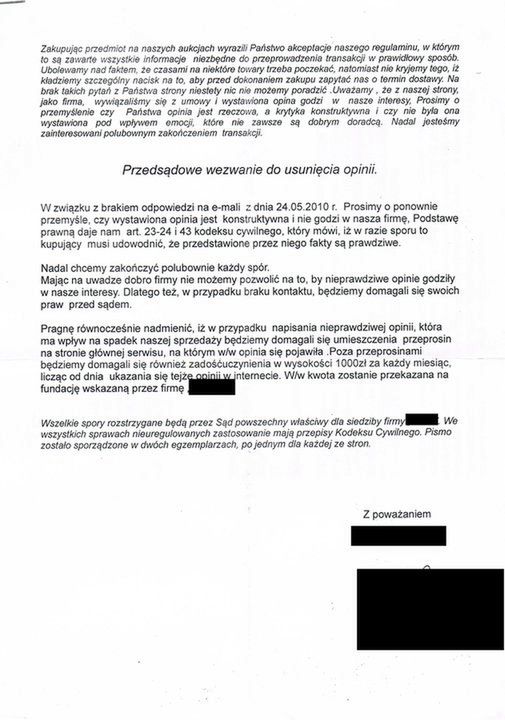Naciągacze na Allegro sprzedają towar, którego nie mają, i zastraszają internautów 2