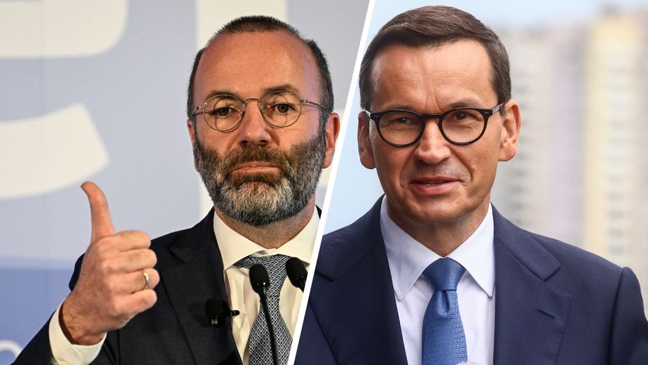 Manfred Weber i Mateusz Morawiecki