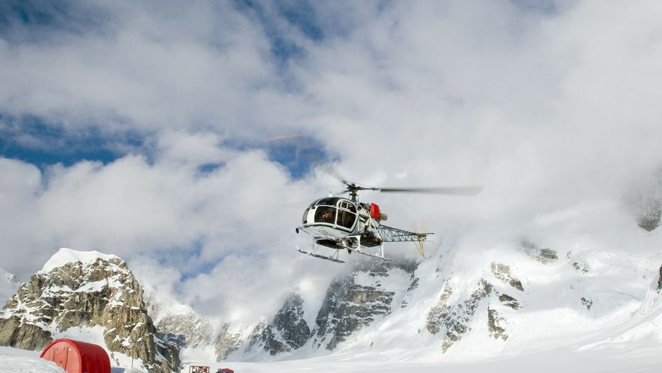 Helikopter ratunkowy w Parku Narodowym Denali