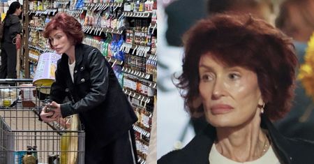 ODMIENIONA 72-letnia Sharon Osbourne robi zakupy w spożywczaku. Przypomina jeszcze siebie?