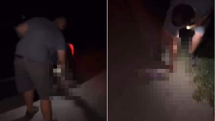 Mężczyzna miał uderzać martwym zającem o samochód