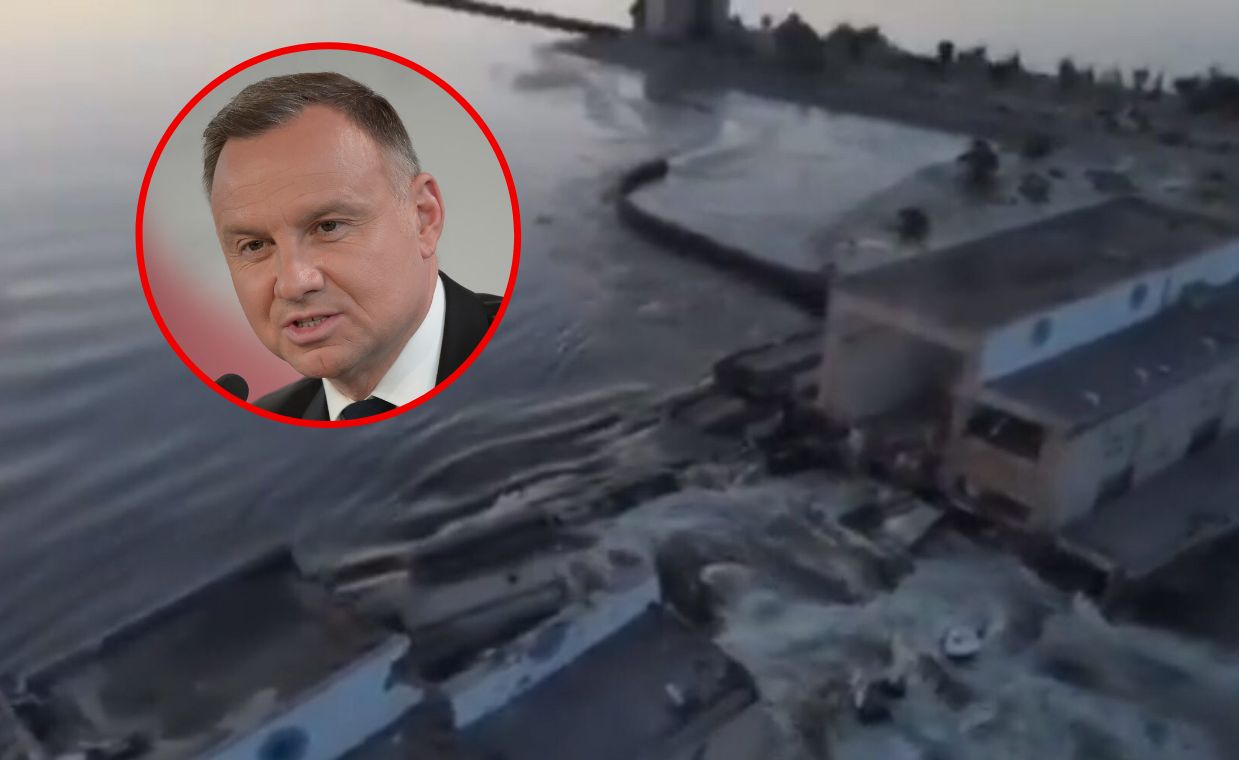 Andrzej Duda powiedział, że to "kolejna tragedia, do której doprowadzili Rosjanie"