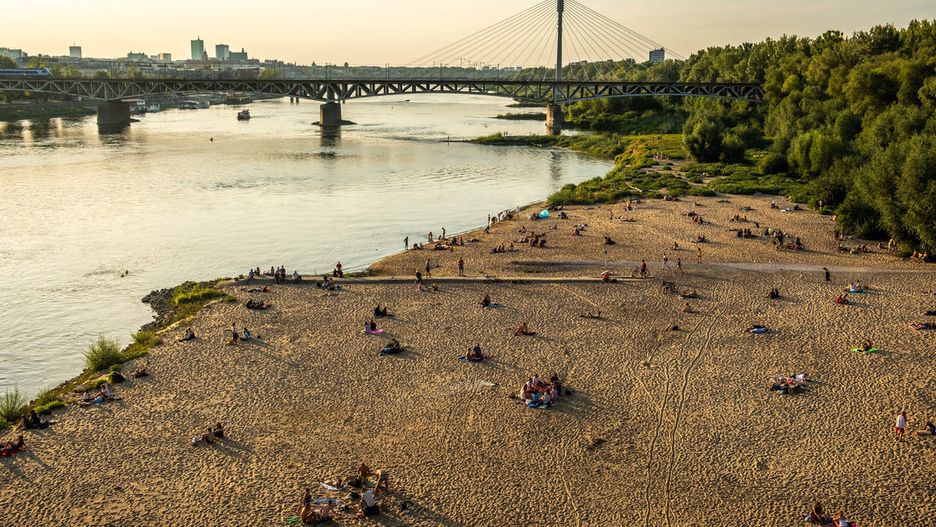 Warszawa. Plaża nad Wisłą