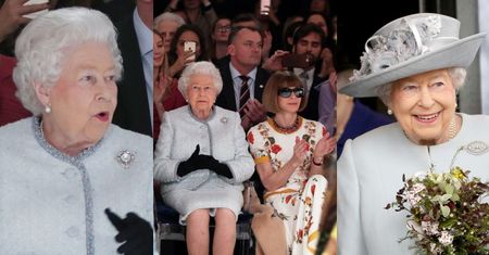 Królowa Elżbieta II plotkuje z Anną Wintour podczas londyńskiego tygodnia mody (ZDJĘCIA)