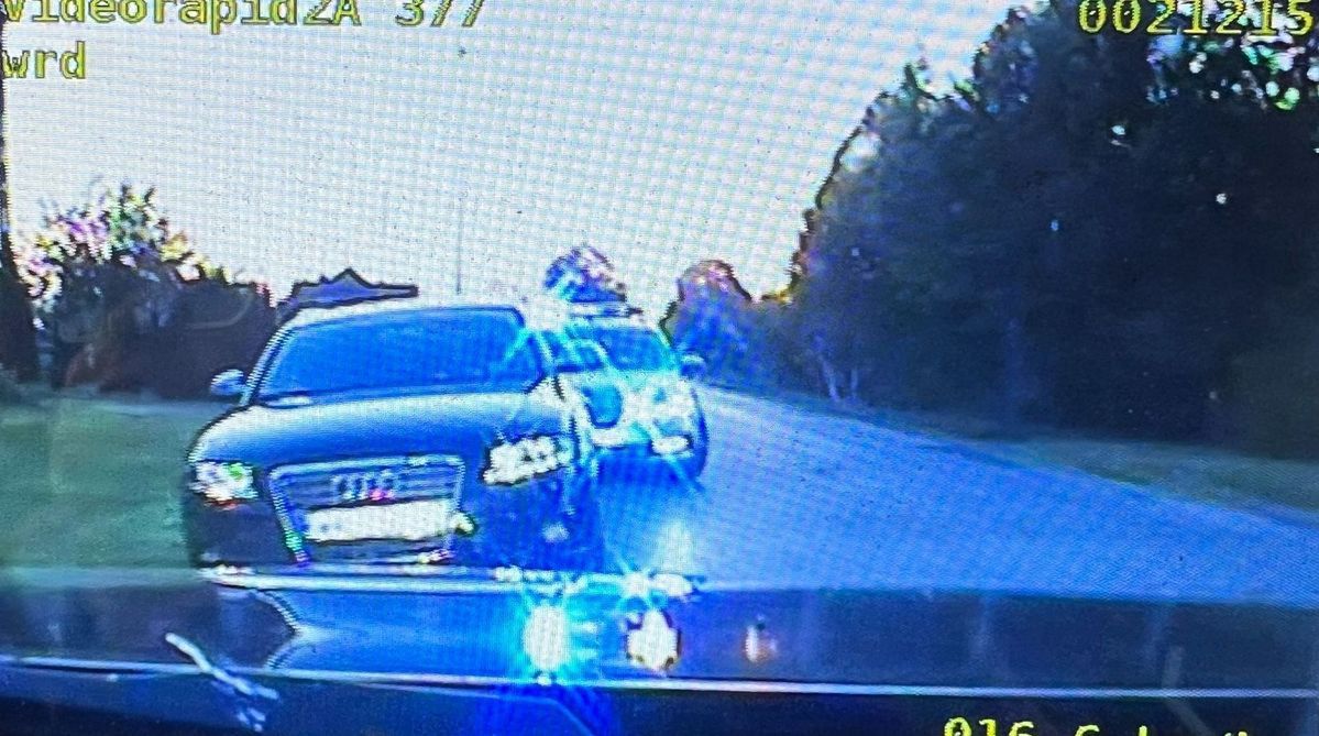 fot. Policja Lublin. Nietrzeźwy kierowca audi uciekał przed policjantami