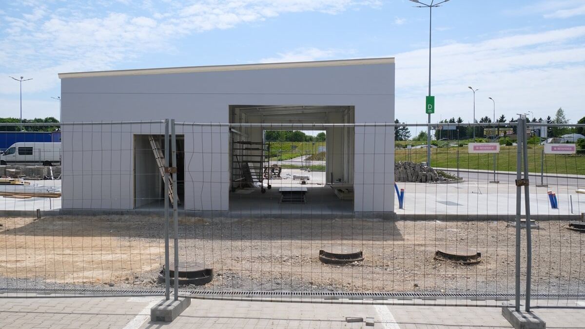 Budowa Centrum Mycia Karcher Lublin przy Ikei i Skende