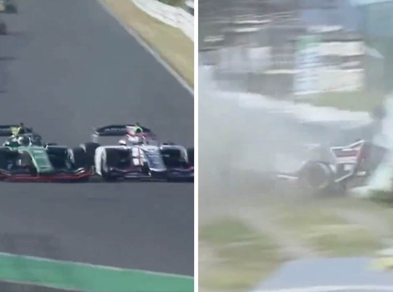 Terrifying accident at Super Formula series