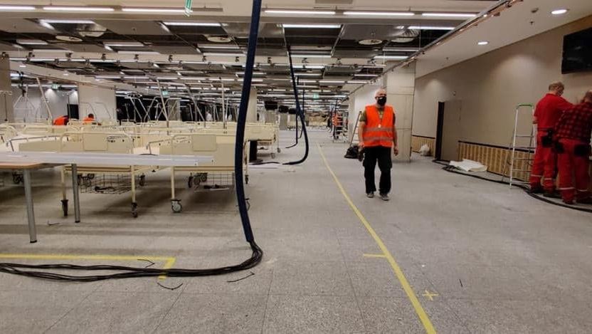 Szpital tymczasowy na Stadionie Narodowym ma być gotowy na początku następnego tygodnia