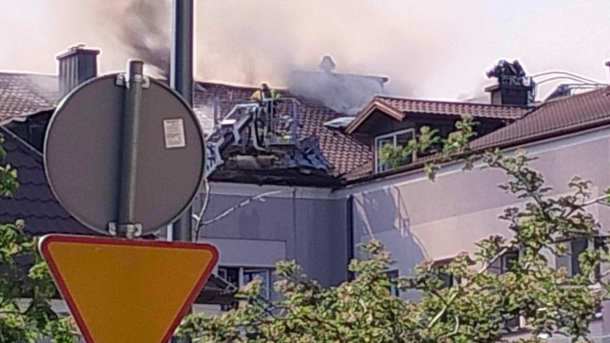 pożar LO w Grodzisku Mazowieckim. Relacja świadków