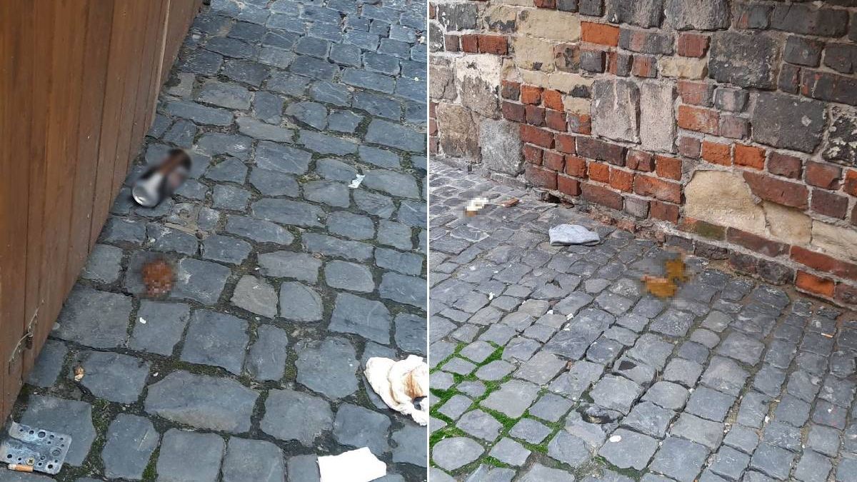 Ludzkie odchody na Starym Mieście w Lublinie to codzienność