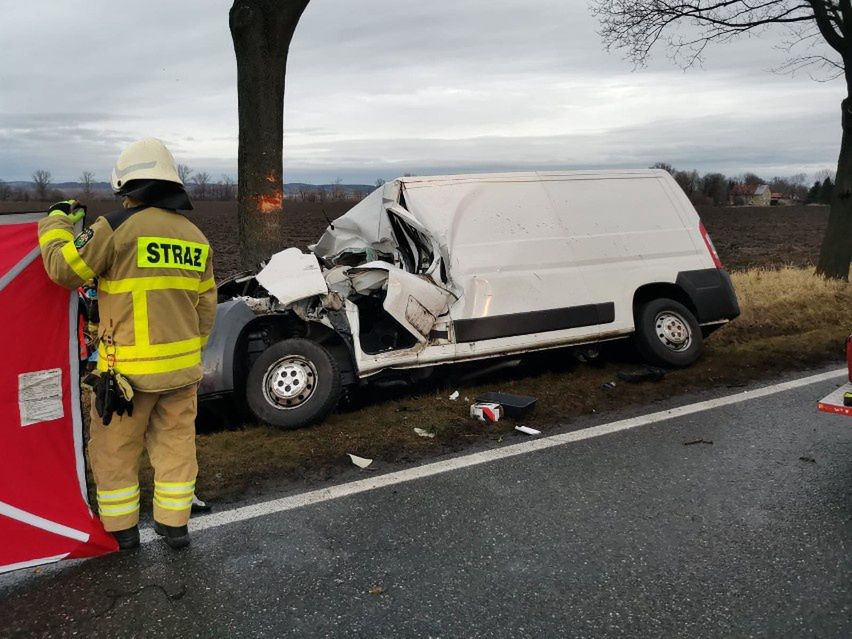 Wypadek pod Starym Paczkowem (for. KP PSP Nysa)