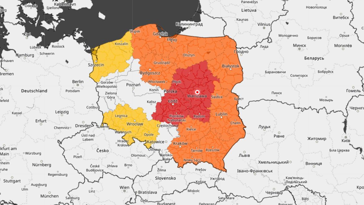 IMGW wydało ostrzeżenia dla wielu regionów Polski