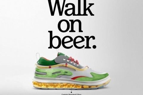 Унікальні кросівки Heinekicks з пивом та з відкривачкою всередині взуття
