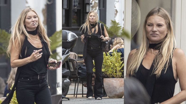 Kate Moss idzie na lancz z przyjaciółkami