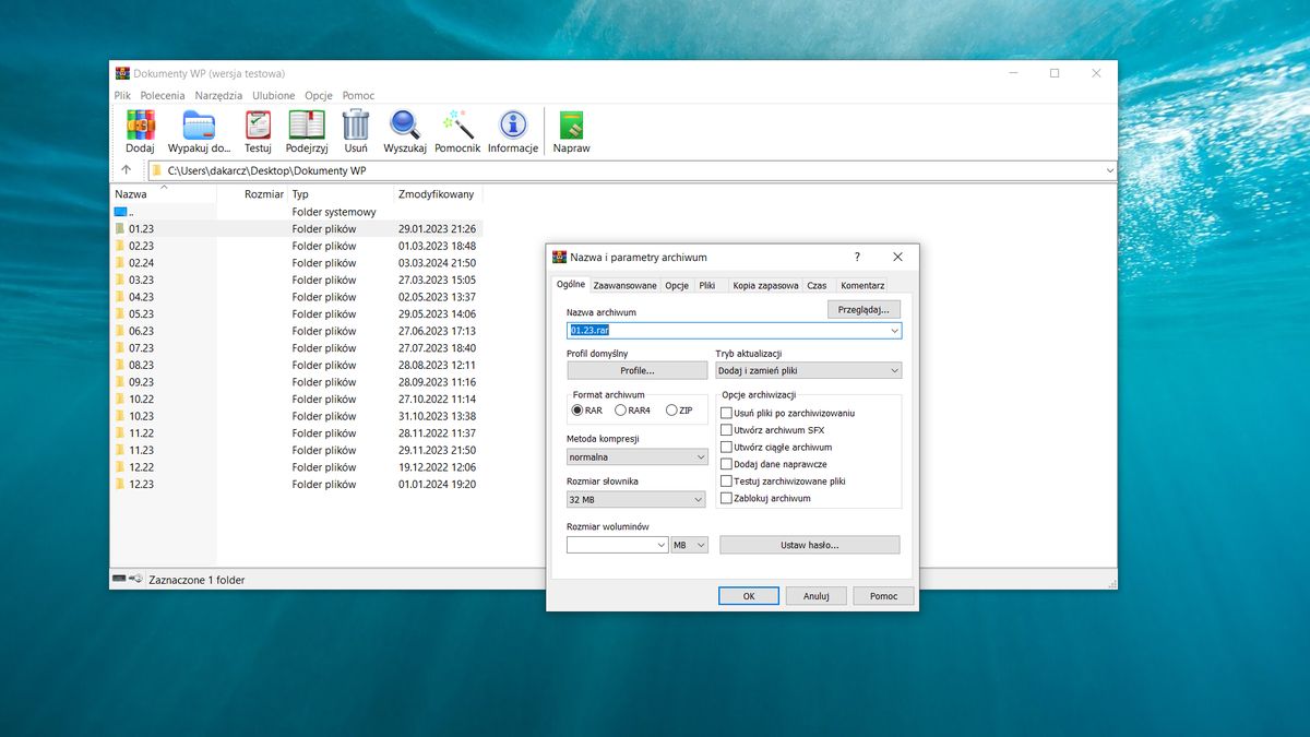 WinRAR: Jak kompresować lub rozpakowywać pliki?