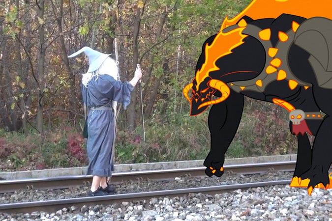 Nie przejdziesz! Polski Gandalf zatrzymuje Balroga!
