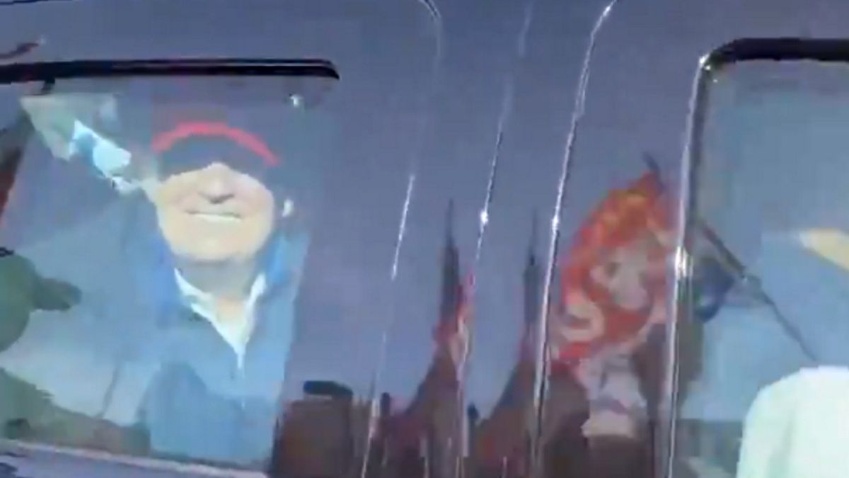 Prezydent Trump pojawił się na proteście