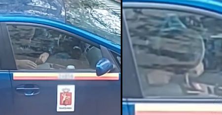"Niepokojące nagranie" obiegło sieć. Mężczyzna "przyłapany" w aucie