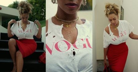 Beyonce chwali się figurą w podartej koszulce