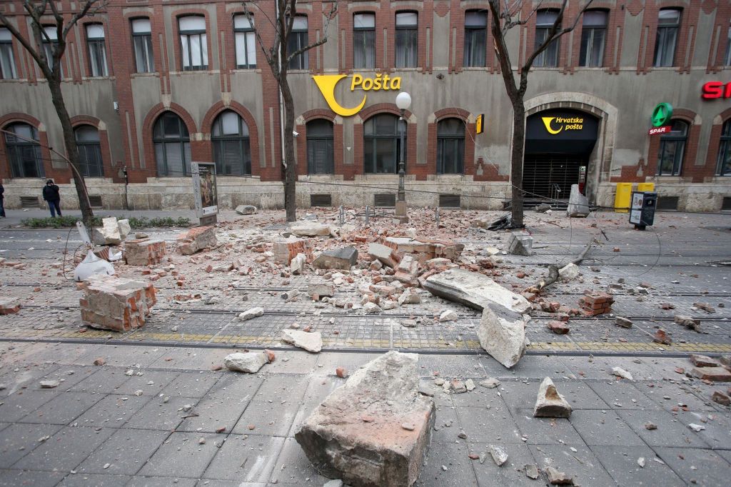 Trzęsienie ziemi, które wystąpiło w Chorwacji w marcu 2020 r
