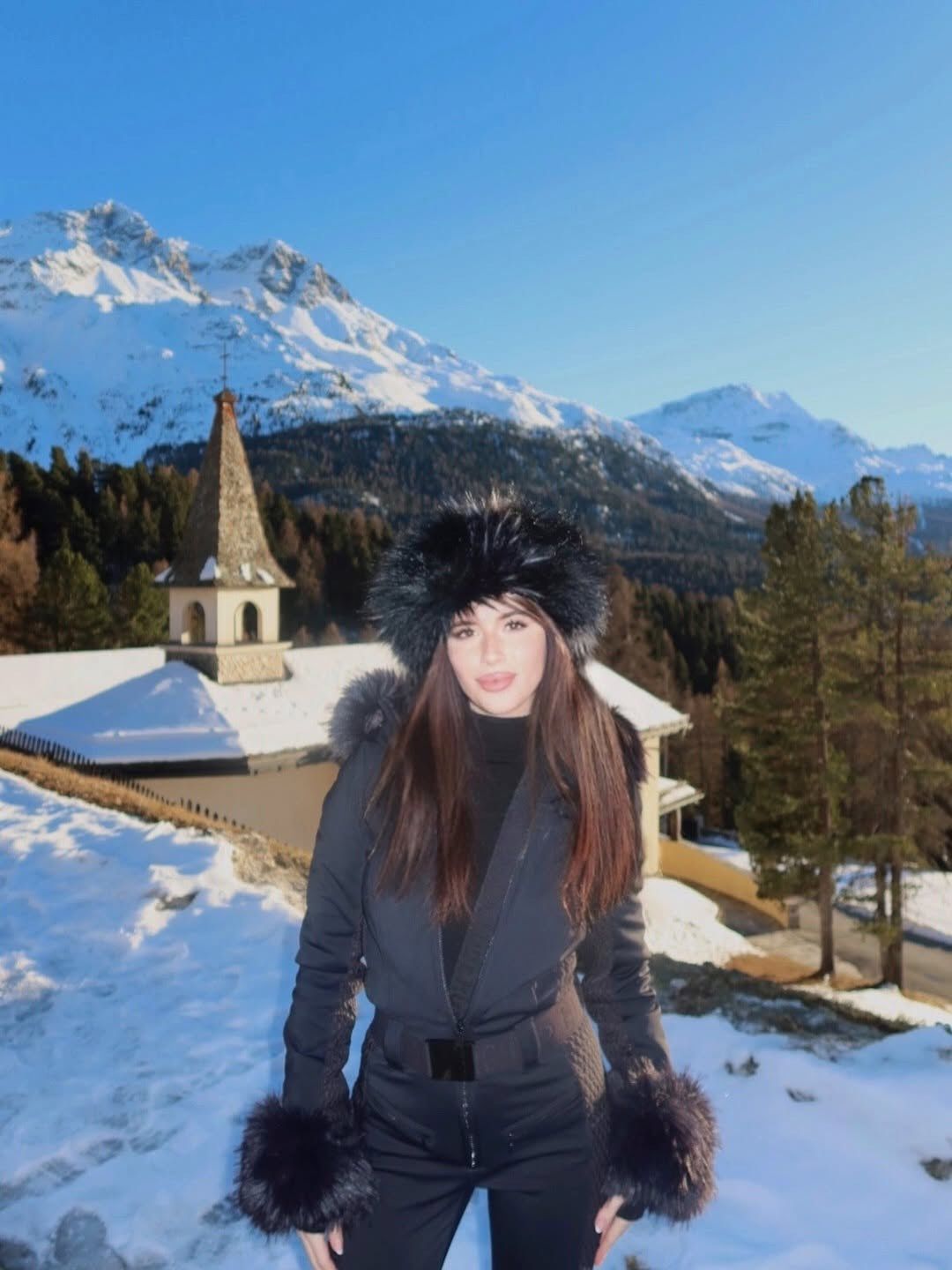 Roksana Węgiel w St. Moritz w Szwajcarii