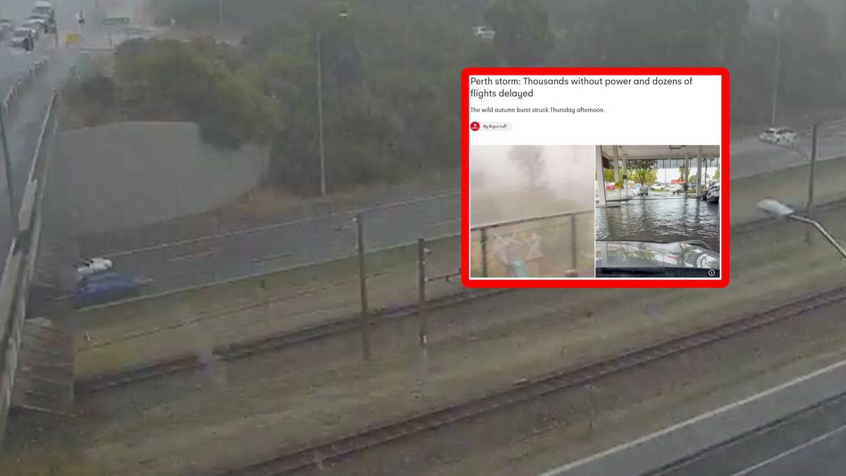 Burza uderzyła w australijskie Perth.